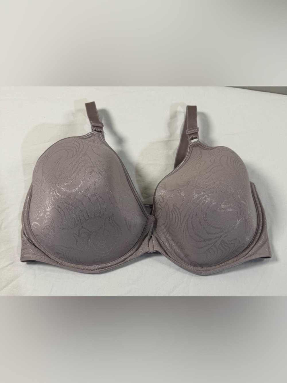 Bali 15793 front close Underwire Bra comfort t shirt gray 42DD